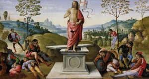 Pietro Perugino, polittico di San Pietro, Rouen 1496-1500, Musèe de Beaux Art, Rouen