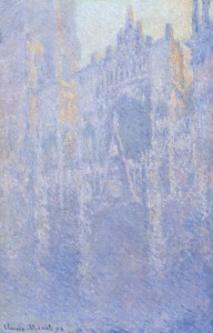 Claude Monet, cattedrale di Rouen la sera, 1894, olio su tela, Mosca, Museo Puskin
