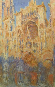 Claude Monet, la cattedrale di Rouen a mezzogiorno, olio su tela , 1894, Mosca, Museo Puskin