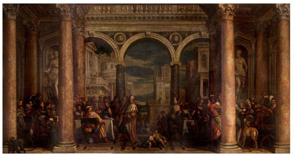 Haeredes Pauli Veronensis, Cena in casa di Levi, Venezia, Gallerie dell’Accademia, in deposito presso il Comune di Verona