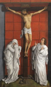 Rogier van der Weyden, El calvario, 1457-1464, Patrimonio Nacional, Real Monasterio de San Lorenzo de El Escorial.