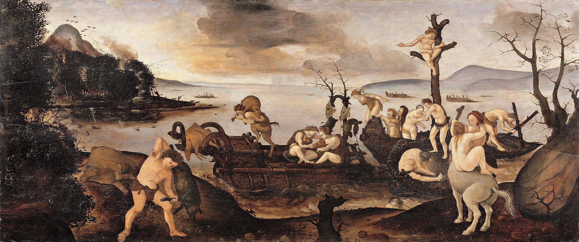 Piero di Cosimo (Firenze 1462 – 1522), Il ritorno dalla caccia, 1494-1500 circa, Tavola, New York, The Metropolitan Museum of Art, Dono di Robert Gordon