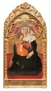Giovanni dal Ponte (Giovanni di Marco di Giovanni, detto) Firenze 1385-1437/1438, Madonna dell'Umiltà incoronata da due angeli, Tempera su tavola, Museo Horne, Firenze