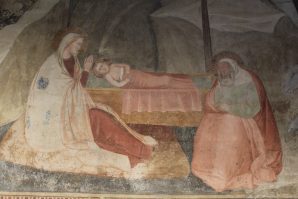 Pittura del Trecento nel chiostrino dei Morti.